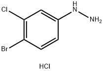 (4-溴-3-氯苯基)肼盐酸, 1177361-07-7, 结构式