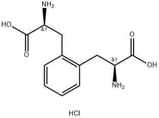 (2S,2'S)-3,3'-(1,2-phenylene)bis(2-aMinopropanoic acid) dihydrochloride Struktur