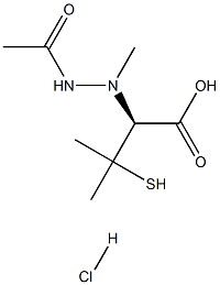 (S)-AcetaMidoMethyl-D-penicillaMine hydrochloride Structure