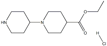 [1,4']Bipiperidinyl-4-carboxylic acid ethyl ester hydrochloride Struktur