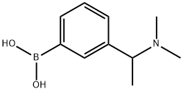 {3-[1-(ジメチルアミノ)エチル]フェニル}ボロン酸 化学構造式