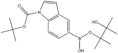 1-(tert-Butoxycarbonyl)-1H-indol-5-ylboronic acid pinacol ester Structure
