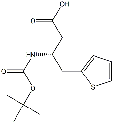 Boc-(2-thienyl)-D-b-hoMoalanine Structure