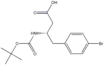 Boc-4-broMo-D-b-hoMophenylalanine Structure
