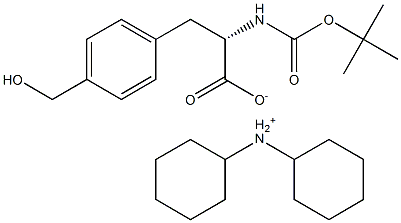 Boc-4-hydroxyMethyl-L-phenylalanine dicyclohexyl aMMoniuM salt Structure