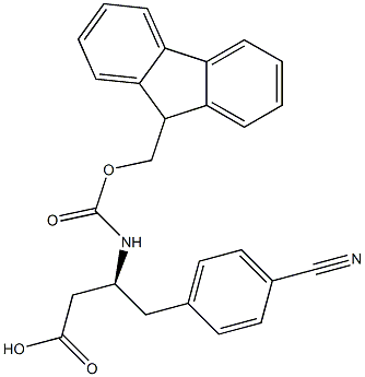 FMoc-4-cyano-D-b-hoMophenylalanine Structure