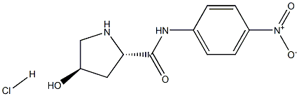 trans-L-4-Hydroxyproline 4-nitroanilide hydrochloride Struktur