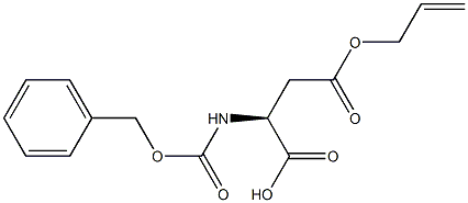 Z-L-aspartic acid b-allyl ester Structure