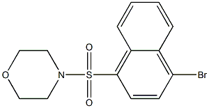 4-((4-broMonaphthalen-1-yl)sulfonyl)Morpholine Struktur