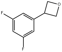 3-(3,5-ジフルオロフェニル)オキセタン 化学構造式