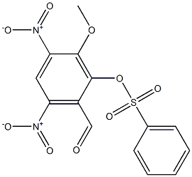 2-ForMyl-6-Methoxy-3,5-dinitrophenyl Benzenesulfonate Structure