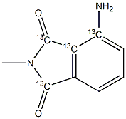 4-AMino-2-Methyl-1H-isoindole-1,3(2H)-dione-13C4 Structure