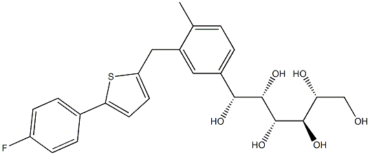 (1R,2S,3R,4R,5R)-1-(3-((5-(4-fluorophenyl)thiophen-2-yl)Methyl)-4-Methylphenyl)hexane-1,2,3,4,5,6-hexaol