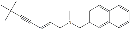 (E)-N,6,6-triMethyl-N-(naphthalen-2-ylMethyl)hept-2-en-4-yn-1-aMine 化学構造式