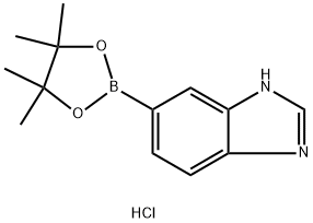 6-(4,4,5,5-tetraMethyl-1,3,2-dioxaborolan-2-yl)-1H-benzo[d]iMidazole hydrochloride Struktur