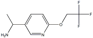 1-(6-(2,2,2-trifluoroethoxy)pyridin-3-yl)ethanamine Struktur