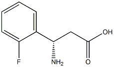 (S)-3-Amino-3-(2-fluoro-phenyl)-propanoic acid Struktur