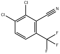 2,3-ジクロロ-6-(トリフルオロメチル)ベンゾニトリル 化学構造式
