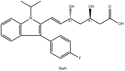 (3R,5R)-氟伐他汀钠盐, 194934-99-1, 结构式