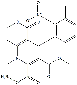 硝苯地平代谢物内酯, , 结构式
