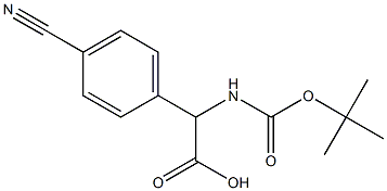 2-((tert-Butoxycarbonyl)aMino)-2-(4-cyanophenyl)acetic acid Structure