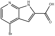 4-溴-7-氮杂吲哚-2-羧酸, 1234616-71-7, 结构式
