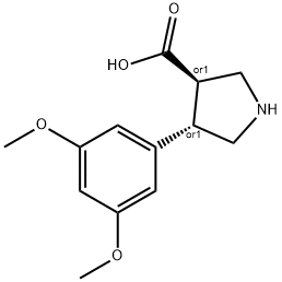 1392266-68-0 (+/-)-trans-4-(3,5-diMethoxy-phenyl)-pyrrolidine-3-carboxylic acid