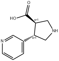 (+/-)-trans-4-(3-pyridinyl)-pyrrolidine-3-carboxylic acid
