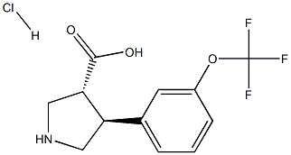  (+/-)-trans-4-(3-trifluoroMethoxy-phenyl)-pyrrolidine-3-carboxylic acid-HCl