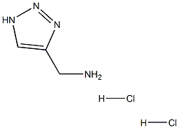 (1H-1,2,3-三唑-4-基)甲胺二盐酸, , 结构式