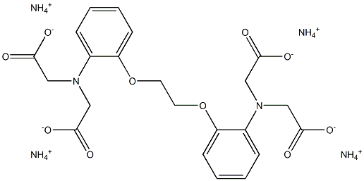 1,2-Bis(2-aMinophenoxy)ethane-N,N,N`,N`-tetraacetic acid tetra aMMoniuM salt Structure