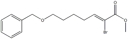 7-Benzyloxy-2-broMo-hept-2-enoic acid Methyl ester 结构式