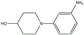 1-(3-aMinophenyl)piperidin-4-ol Structure