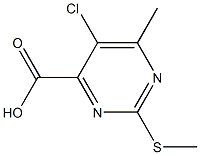 5-chloro-6-Methyl-2-(Methylthio)pyriMidine-4-carboxylic acid Structure