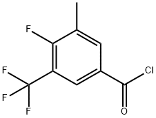 4-Fluoro-3-Methyl-5-(trifluoroMethyl)benzoyl chloride, 97% Struktur