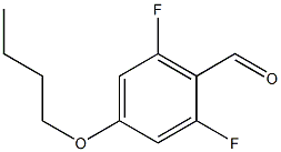 4-N-丁氧基-2,6-二氟苯甲醛, , 结构式