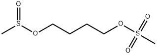 メタンスルフィン酸4-メタンスルホニルオキシブタニル 化学構造式