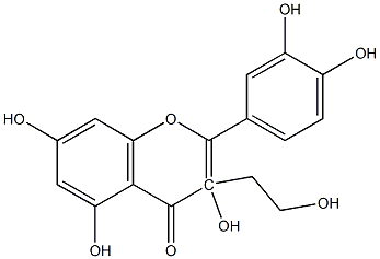 Mono-3-Hydroxyethyl-Quercetin Structure