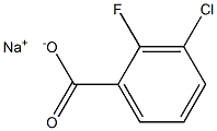 sodiuM 3-chloro-2-fluorobenzoate Structure