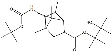 2-(BOC-氨基)-3-甲基吡啶-5-硼酸频哪醇酯, , 结构式