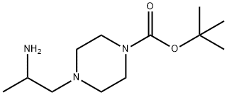4-(2-AMino-propyl)-piperazine-1-carboxylic acid tert-butyl ester Structure