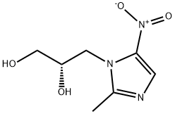 1-( 2,3-dihydroxypropyl ) -2-Methyl-5-nitroiMidazole Structure