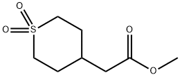 Methyl (1,1-dioxidotetrahydro-2H-thiopyran-4-yl)acetate, 1419101-16-8, 结构式