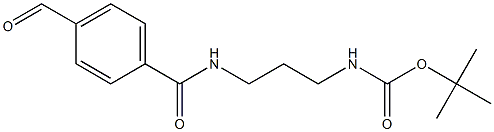 tert-butyl (3-(4-forMylbenzaMido)propyl)carbaMate Structure