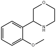 3-(2-メトキシフェニル)モルホリン 化学構造式