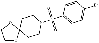 8-((4-溴苯基)磺酰)-1,4-二氧杂-8-氮杂螺[4.5]癸烷 结构式