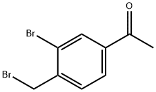 3-溴-4-(溴甲基)苯乙酮,909190-70-1,结构式
