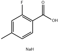 2-氟-4-甲基苯甲酸钠,1708942-19-1,结构式
