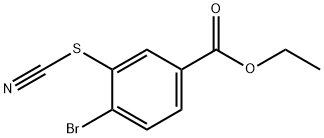 4-BroMo-3-thiocyanato-benzoic acid ethyl ester Struktur
