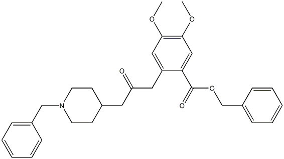2-(3-(1-Benzylpiperidin-4-yl)-2-oxopropyl)-4,5-diMethoxybenzoic Acid Benzyl Ester